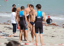 Matthieu Diverrès et Gwénola Joubel remportent le Natathlon (course des as) d’Ile Tudy 9 août 2013