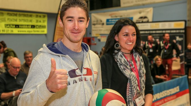Le Quimper triathlon soutenait le Quimper volley contre Venelles (Ligue A)